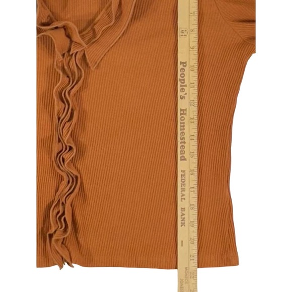 Maeve Rust Ruffle Blouse - Picture 11 of 11